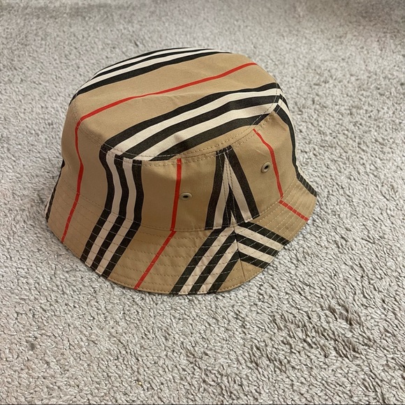 Authentic NWT Reversible Icon Stripe Cotton Bucket Hat - Picture 4 of 7
